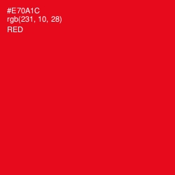 #E70A1C - Red Color Image