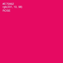 #E70A62 - Rose Color Image