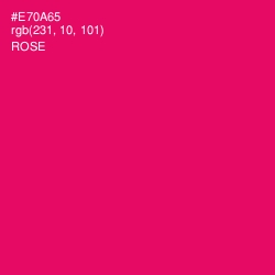#E70A65 - Rose Color Image