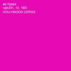 #E70AB4 - Hollywood Cerise Color Image