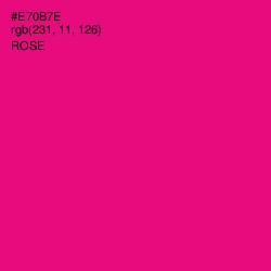 #E70B7E - Rose Color Image