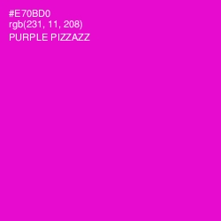 #E70BD0 - Purple Pizzazz Color Image