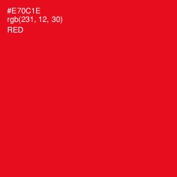 #E70C1E - Red Color Image