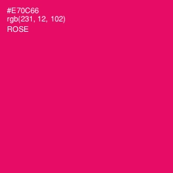 #E70C66 - Rose Color Image