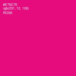 #E70C7E - Rose Color Image