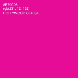 #E70C98 - Hollywood Cerise Color Image