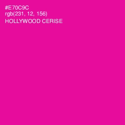 #E70C9C - Hollywood Cerise Color Image