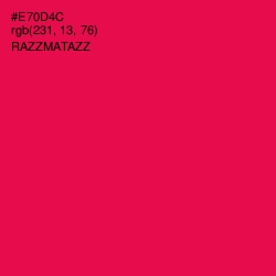 #E70D4C - Razzmatazz Color Image