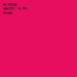 #E70E60 - Rose Color Image