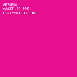 #E70E90 - Hollywood Cerise Color Image