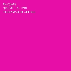 #E70EA8 - Hollywood Cerise Color Image