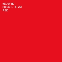 #E70F1D - Red Color Image