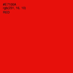 #E7100A - Red Color Image