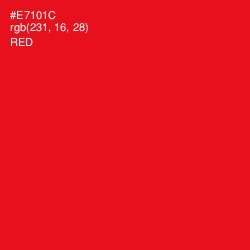 #E7101C - Red Color Image