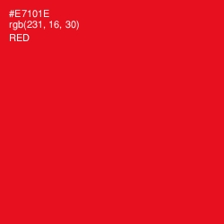 #E7101E - Red Color Image