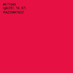 #E71043 - Razzmatazz Color Image