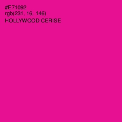 #E71092 - Hollywood Cerise Color Image