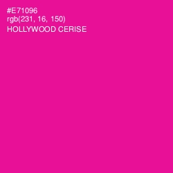 #E71096 - Hollywood Cerise Color Image