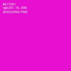 #E710D1 - Shocking Pink Color Image
