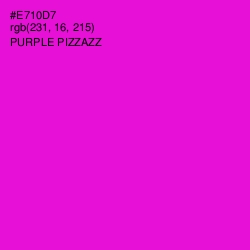 #E710D7 - Purple Pizzazz Color Image