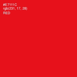 #E7111C - Red Color Image