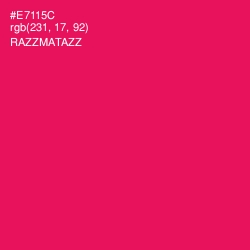 #E7115C - Razzmatazz Color Image