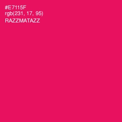 #E7115F - Razzmatazz Color Image