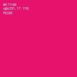 #E7116E - Rose Color Image