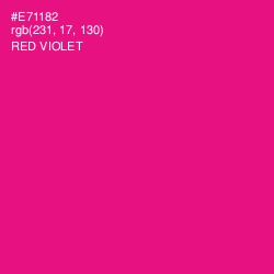#E71182 - Red Violet Color Image