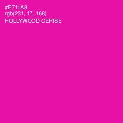 #E711A8 - Hollywood Cerise Color Image