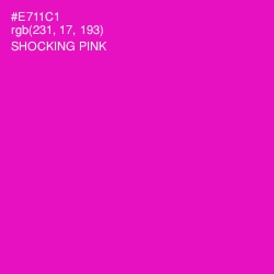 #E711C1 - Shocking Pink Color Image