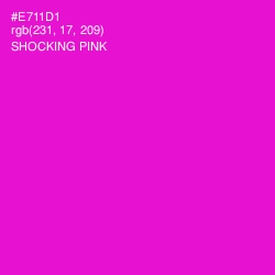 #E711D1 - Shocking Pink Color Image