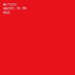 #E7121C - Red Color Image