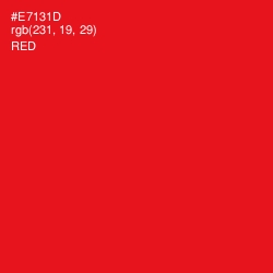 #E7131D - Red Color Image