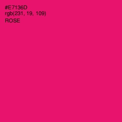 #E7136D - Rose Color Image
