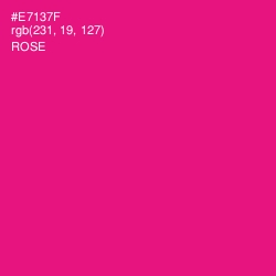 #E7137F - Rose Color Image