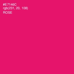 #E7146C - Rose Color Image