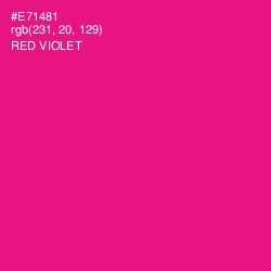 #E71481 - Red Violet Color Image