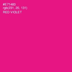 #E71483 - Red Violet Color Image