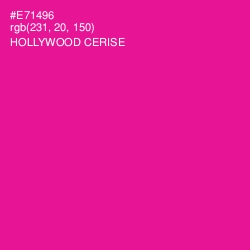 #E71496 - Hollywood Cerise Color Image