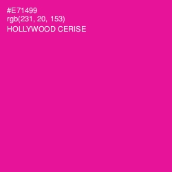 #E71499 - Hollywood Cerise Color Image