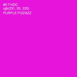 #E714DC - Purple Pizzazz Color Image