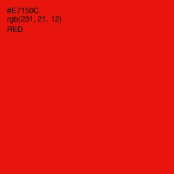 #E7150C - Red Color Image