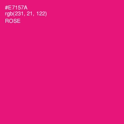 #E7157A - Rose Color Image