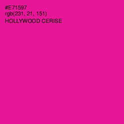 #E71597 - Hollywood Cerise Color Image