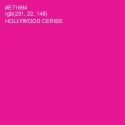 #E71694 - Hollywood Cerise Color Image