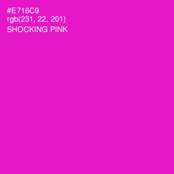 #E716C9 - Shocking Pink Color Image