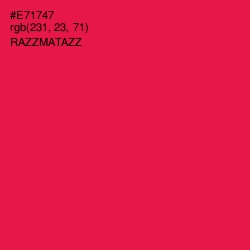 #E71747 - Razzmatazz Color Image