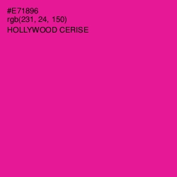#E71896 - Hollywood Cerise Color Image
