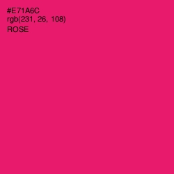 #E71A6C - Rose Color Image